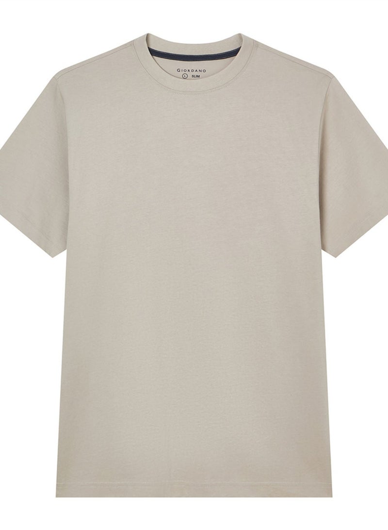 GIORDANO Men’s Slim Fit Cotton Crew Neck Tee - Image 3